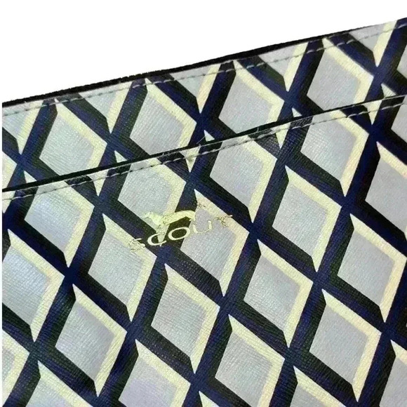 Scout Hepburn Diamond Crossbody Bag w/ Detachable Strap - Blue, Black + White - Picture 3 of 15